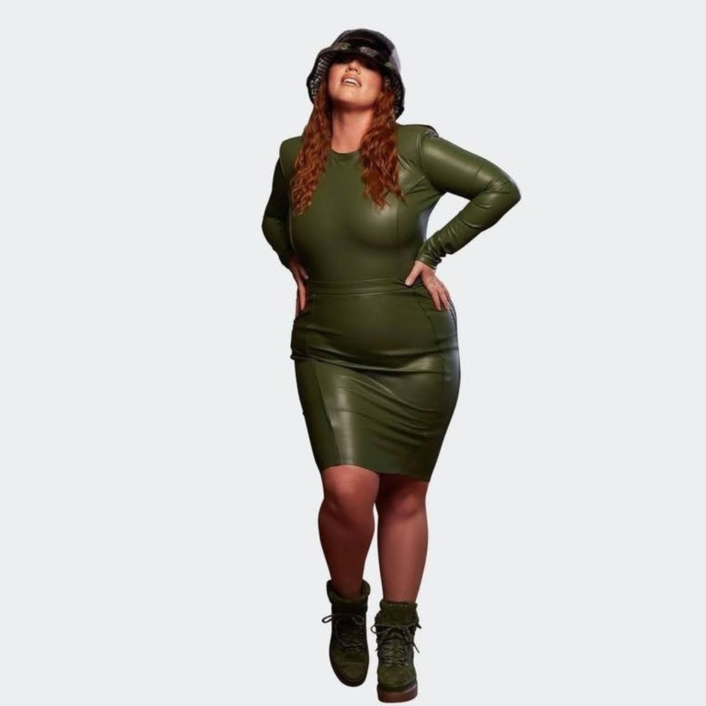 Two piece adidas x Ivy Park Skirt and Bodysuit Halls of Ivy set
